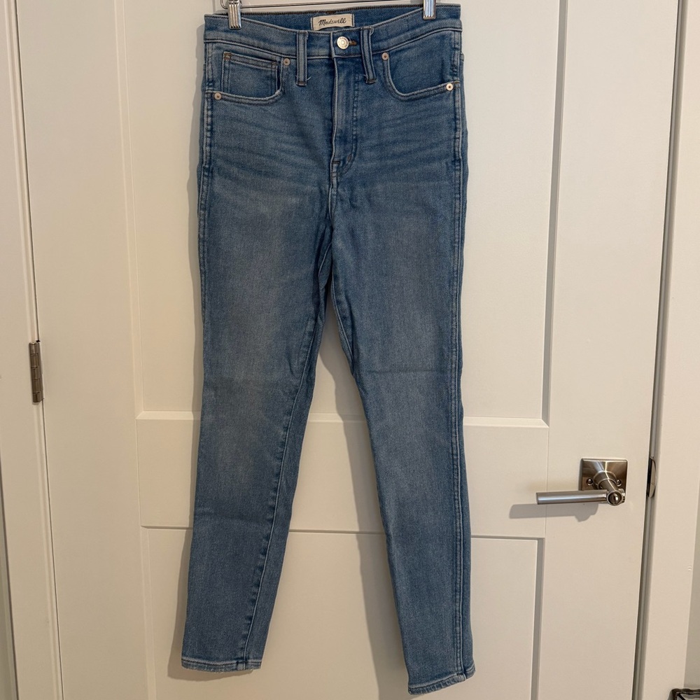 Madewell 10” High Rise Skinny Jeans - Size 27, Light/Medium Wash
